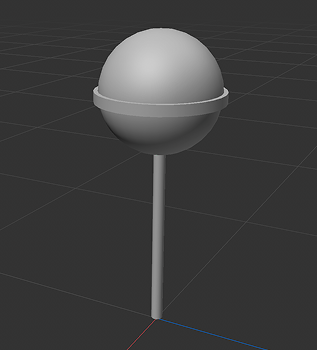 I practiced using nulls by creating a lollipop. I took a sphere, tube and cylinder, aligned them in the shape of a lollipop, and then put them in a null.