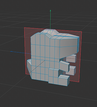 Following tutorial 5, I created the pokemon Totadile using only a cube.