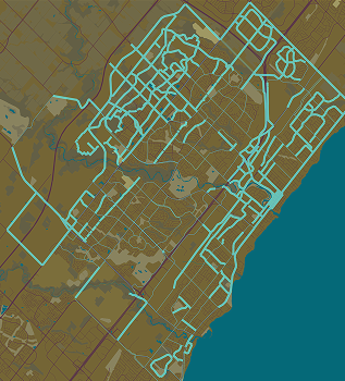 I imported the bike lane data.