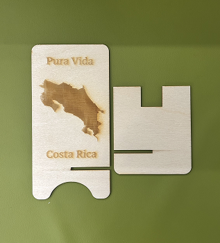 This is my completed phone stand.