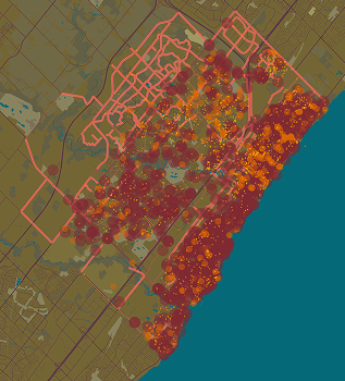 This is my finished bivariate map.