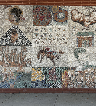 My second location is the mural near the AA building.