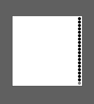 Following designer Giorgia Lupi's her step-by-step instructions, I created a selfie using personal data. For the first step, I added 19 circles to represent my age. I added a translucent 20th circle because my birthday is coming up.