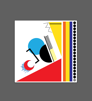 I added a blue lines around the red moon shape because I like adventurous weekends.