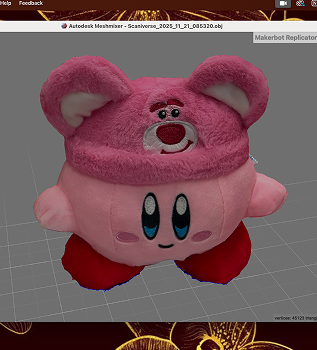 This is my first scan imported to Meshmixer.