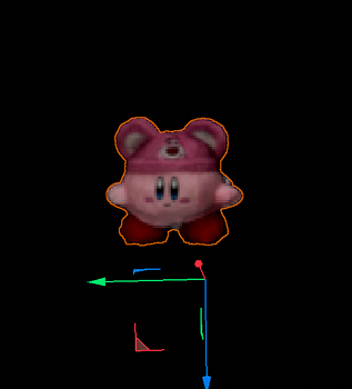 An angle of the patched scan in Cinema 4D.